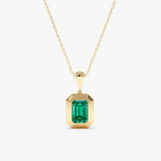 1.11 Ct genuine green gemstone pendant necklace with vibrant color and elegant design, perfect for luxury fine jewelry and stylish everyday wear