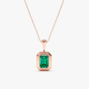 1.11 Ct genuine green gemstone pendant necklace with vibrant color and elegant design, perfect for luxury fine jewelry and stylish everyday wear
