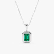 1.11 Ct genuine green gemstone pendant necklace with vibrant color and elegant design, perfect for luxury fine jewelry and stylish everyday wear
