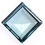 1.00 Ct Blue Princess Cut Lab Grown Diamond – Antique Fancy CVD Loose Diamond for Engagement Rings, Fine Jewelry & Collectors