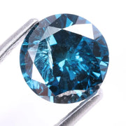 1.37 Ct Round Blue Lab Grown Diamond – Rare CVD Loose Diamond, Ethical Sustainable Stone for Fine Jewelry, Engagement Rings & Necklaces