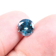 Round Blue Lab Grown Diamond, 1.37 Ct CVD Loose Diamond ,Sustainable Stone for Fine Jewelry, Ring or Necklace, One of a Kind