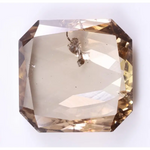 1.45 Ct Radiant Cut Brown Lab Grown Diamond – Ethical Rose Cut CVD Loose Diamond for Engagement Rings & Custom Jewelry