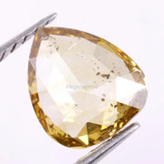 1 Ct Pear Cut Yellow Lab Grown Diamond Fancy CVD Loose Diamond for Custom Fine Jewelry