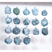 18 Pcs Natural Blue Rough Diamonds loose rustic earth mined raw fancy diamonds for jewelry making