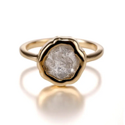 4.21 Ct white rough diamond White colored rough diamond with modern raw luxury appeal