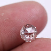 0.48 Ct, 5 MM White Round Rose Cut CVD Diamond, Lab Grown Loose Diamond, Rose Cut Diamond for Engagement Ring or Gift for Her