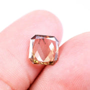 1.42 Ct, 7.84 X 7.84 X 1.83 MM CVD Diamond, Radiant Cut Brown Color Lab Grown Diamond , CVD Diamond for Ring or Pendant ,Eco Friendly Diamond