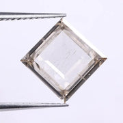 1.5 Ct Princess Rose Cut Lab Grown Diamond Lab Created CVD Diamond for Engagement Ring