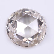 0.48 Ct White Round Rose Cut Lab Grown Diamond – 5 MM Ethical CVD Loose Diamond for Engagement Ring, Jewelry, or Gift for Her