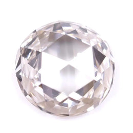 0.48 Ct White Round Rose Cut Lab Grown Diamond – 5 MM Ethical CVD Loose Diamond for Engagement Ring, Jewelry, or Gift for Her