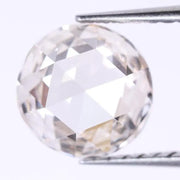 0.48 Ct, 5 MM White Round Rose Cut CVD Diamond, Lab Grown Loose Diamond, Rose Cut Diamond for Engagement Ring or Gift for Her