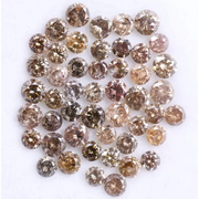 5.31 Ct Natural Mixed Color Diamond Lot Loose Rustic Round Cut Diamonds for Custom Jewelry,