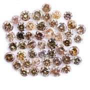 5.31 Ct Natural Mixed Color Diamond Lot Loose Rustic Round Cut Diamonds for Custom Jewelry,