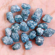 7.28 Ct Natural Blue Rough Diamond Lot Loose Raw Diamond Lot Earth Mined Diamond Use For Jewerly
