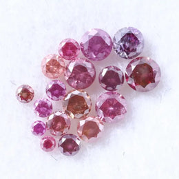 1.5 mm to 2 mm Natural Loose Diamond Lot Round Cut Pink Colored Diamond Use For Jewerly