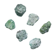 Loose green rough diamond, uncut raw irregular shape natural green earth mined diamond for jewelry making