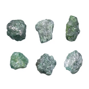 Loose green rough diamond, uncut raw irregular shape natural green earth mined diamond for jewelry making