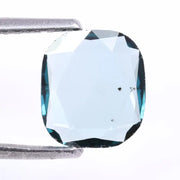1 Carat Blue Lab Grown Diamond, Fancy Cushion Rose Cut Loose CVD Diamond, Ethical Lab Created Diamond for Ring or Gift, Conflict Free Diamond