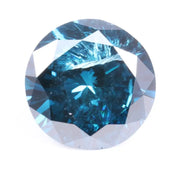 Round Blue Lab Grown Diamond, 1.37 Ct CVD Loose Diamond ,Sustainable Stone for Fine Jewelry, Ring or Necklace, One of a Kind