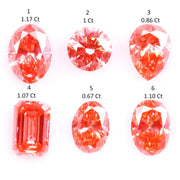 Rare Pink Lab Grown Diamond , Fancy CVD Oval, Round, Pear, Emerald Cut Diamond , Loose Diamond For Customized Jewelry, Pink CVD Diamond