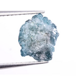 blue raw diamond crystal with diamond rough cut natural texture natural rough diamond 