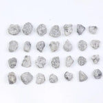 Grey raw diamond, rough uncut earth mined irregular natural diamond for high-quality jewelry making
