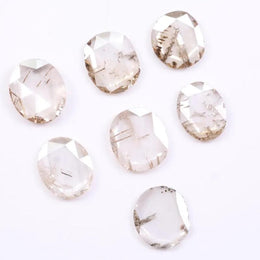 0.75 TO 1.50 mm Natural Loose Cvd Diamond White And Brown Coloed Diamond Oval Cut Diamond Use For Custom Jewerly 