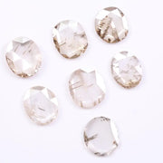 lab grown loose cvd diamond white and brown coloed diamond oval cut diamond use for custom jewerly 