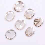 lab grown loose cvd diamond white and brown coloed diamond oval cut diamond use for custom jewerly 