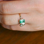 1.81 Ct MOI lab created round diamond ring, minimalist gold design, everyday luxury jewelry.