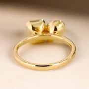 1.81 Ct MOI lab created round diamond ring, minimalist gold design, everyday luxury jewelry.