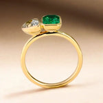 1.81 Ct MOI lab created round diamond ring, minimalist gold design, everyday luxury jewelry.