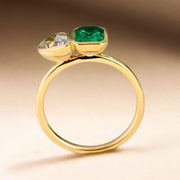 1.81 Ct MOI lab created round diamond ring, minimalist gold design, everyday luxury jewelry.