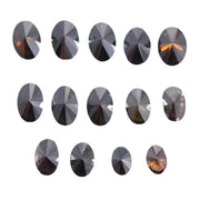 CVD Black Oval Diamonds Lot, Lab Grown Fancy Cut Polished Stones for Engagement Rings, Jewelry Making & Wholesale Buying