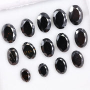 CVD Black Oval Diamonds Lot, Lab Grown Fancy Cut Polished Stones for Engagement Rings, Jewelry Making & Wholesale Buying