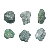 Loose green rough diamond, uncut raw irregular shape natural green earth mined diamond for jewelry making
