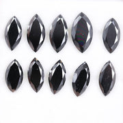 0.98 to 1.98 Ct Black Brown Marquise Cut Diamond, Lab Created CVD Diamond, Loose Fancy Diamond for Unique Jewelry & Anniversary Gift
