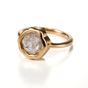 4.21 Ct white rough diamond White colored rough diamond with modern raw luxury appeal