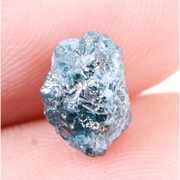 2.80 Ct Natural Blue Treated Rough Diamond Uncut Loose Earth-Mined Diamond for Custom Jewelry .
