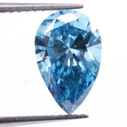 0.85 Carat Blue Pear Lab Grown Diamond, Pear Cut CVD Diamond, Blue Lab Created Diamond, Loose CVD Diamond for Engagament Ring or Earring
