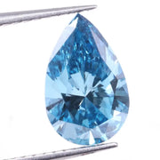 0.85 Carat Blue Pear Lab Grown Diamond, Pear Cut CVD Diamond, Blue Lab Created Diamond, Loose CVD Diamond for Engagament Ring or Earring