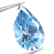 0.85 Carat Blue Pear Lab Grown Diamond, Pear Cut CVD Diamond, Blue Lab Created Diamond, Loose CVD Diamond for Engagament Ring or Earring