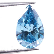 0.85 Carat Blue Pear Lab Grown Diamond, Pear Cut CVD Diamond, Blue Lab Created Diamond, Loose CVD Diamond for Engagament Ring or Earring