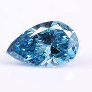0.85 Carat Blue Pear Lab Grown Diamond, Pear Cut CVD Diamond, Blue Lab Created Diamond, Loose CVD Diamond for Engagament Ring or Earring