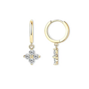 gold hoop earrings with stylish gold nugget earrings detailing and luxurious everyday jewelry appearance.