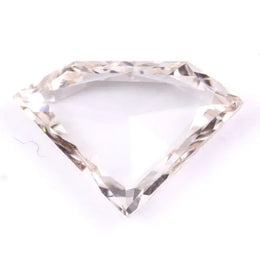 1.11 Ct Shield Rose Cut Light Brown Lab Grown Diamond – Ethical Sustainable CVD Loose Diamond for Engagement Rings and Custom Fine Jewelry