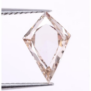 1.13 Ct Kite Cut Lab Grown Light Brown Diamond, Ethical Loose Lab Created Conflict Free Diamond for Unique Jewelry, Eco Friendly Diamond