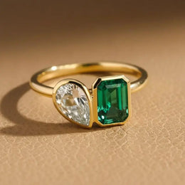 1.81 Ct MOI lab created round diamond ring, minimalist gold design, everyday luxury jewelry.