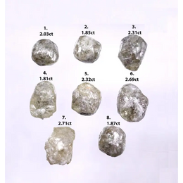 High quality earth mined irregular natural diamonds, raw uncut grey loose diamonds for jewelry making